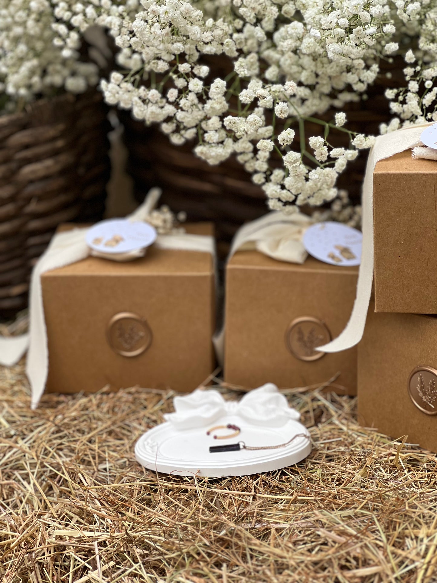 Bandeja Oval com Laço