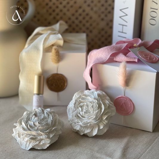 Gesso Perfumado Flor de Peónia + Frasco Perfume Concentrado