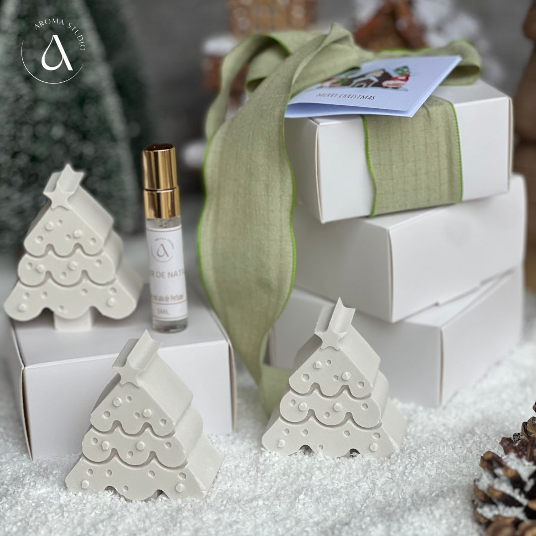 NOVIDADE - Gesso Perfumado - Mini Árvore de Natal