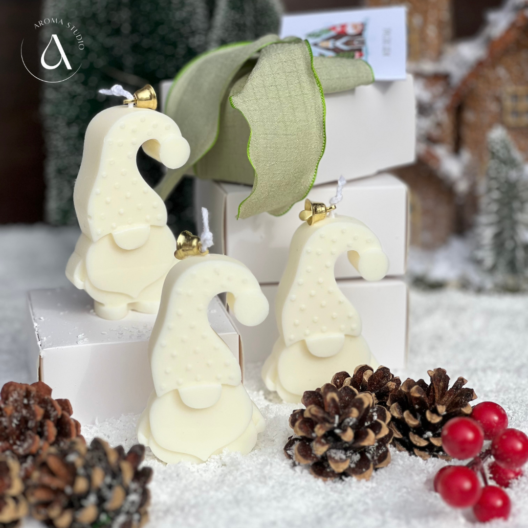 NOVIDADE - Vela Mini Gnomo de Natal