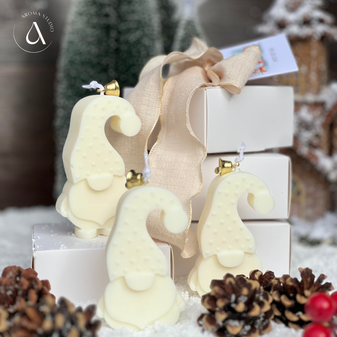 NOVIDADE - Vela Mini Gnomo de Natal