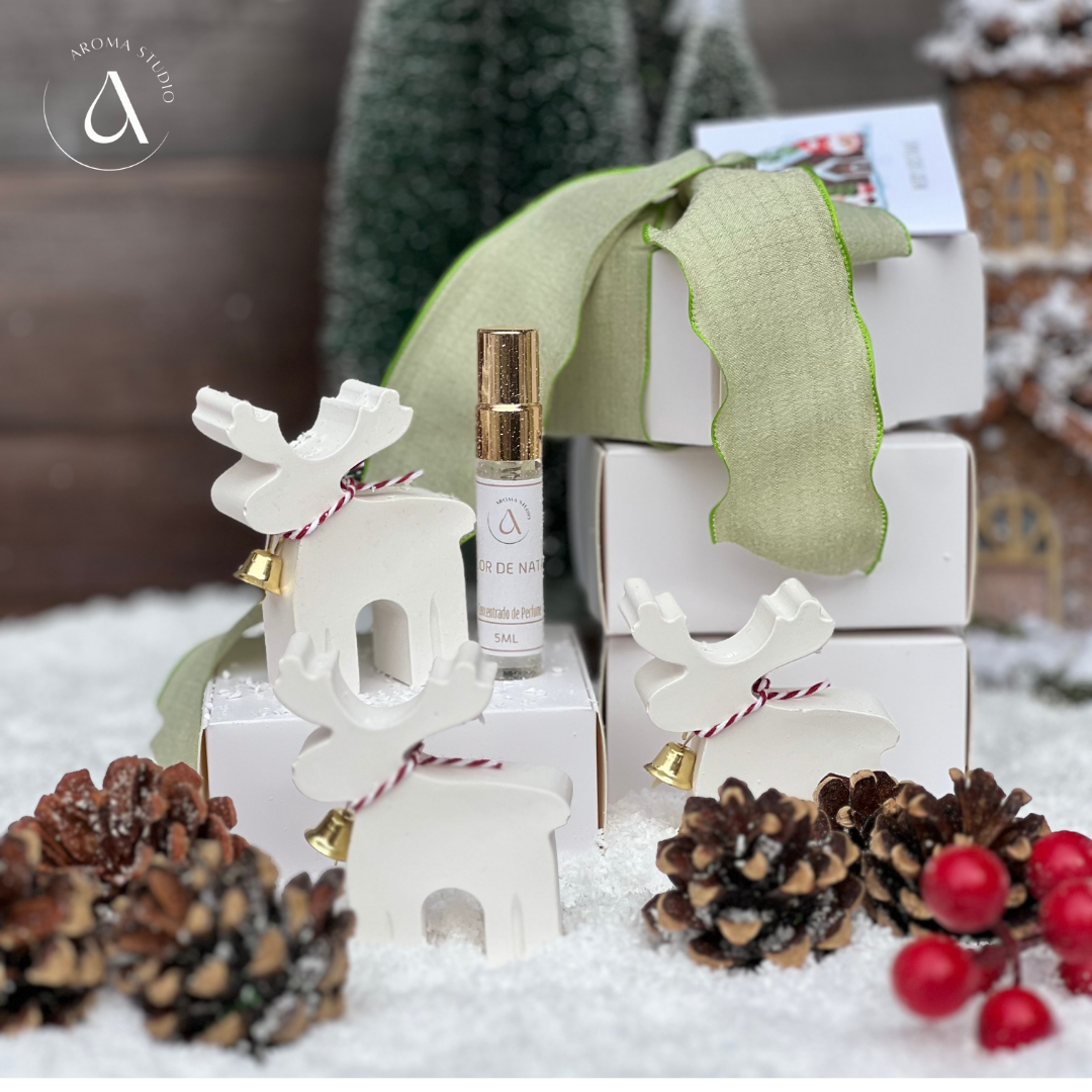 NOVIDADE - Gesso Perfumado - Mini Rena de Natal
