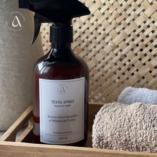 Têxtil Spray- Doce Baunilha e Pétalas de Flores (500ML)
