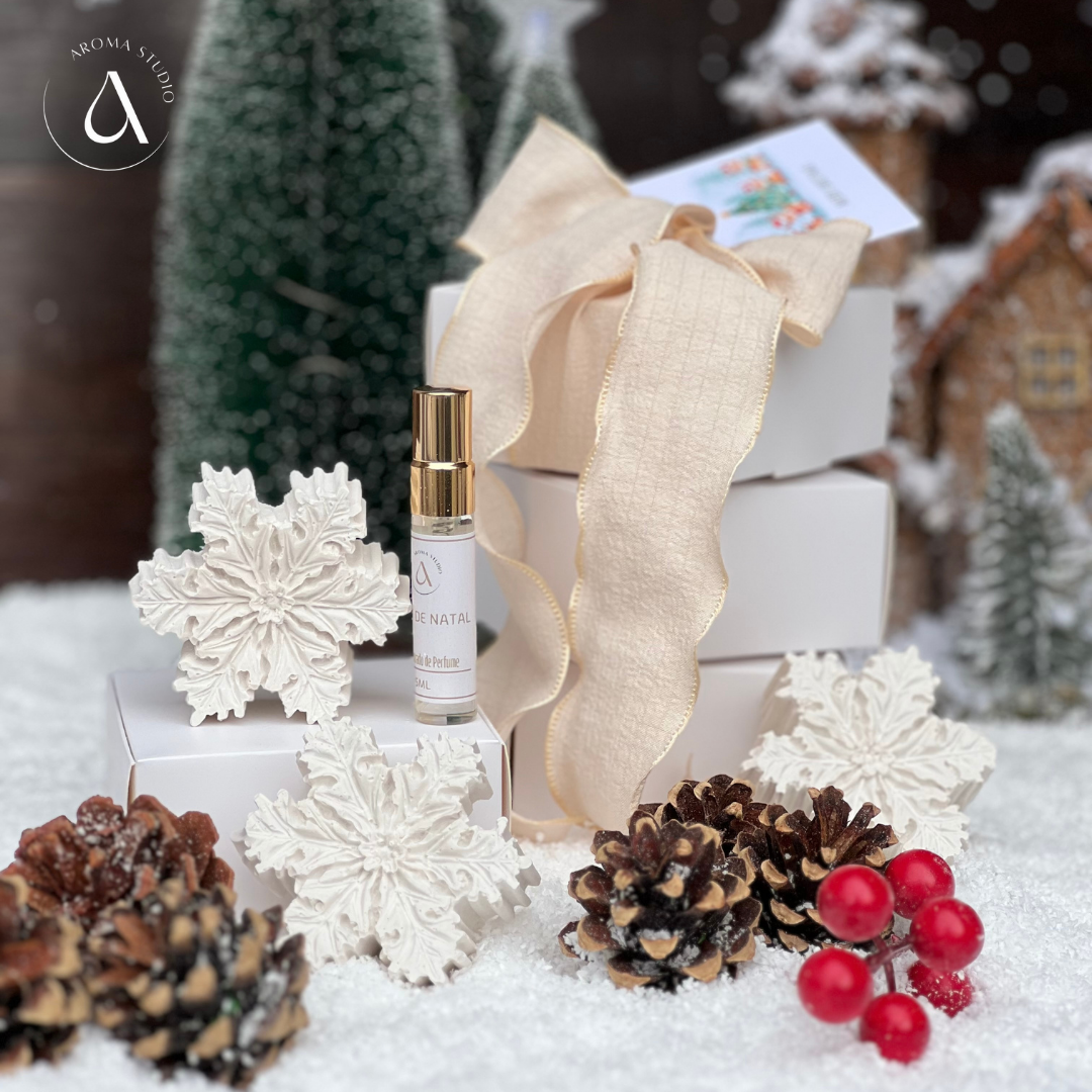 NOVIDADE - Gesso Perfumado - Mini Floco de Neve