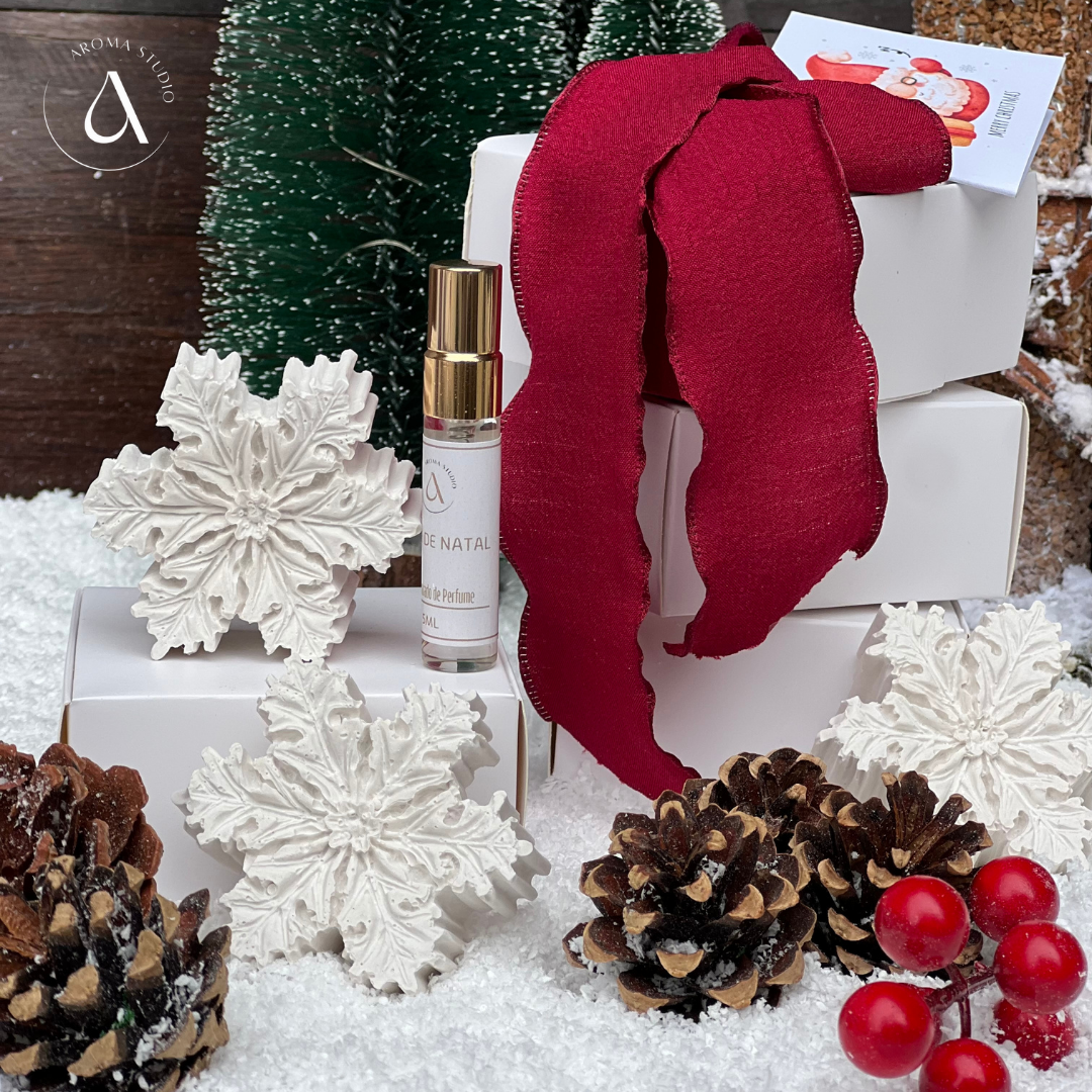 NOVIDADE - Gesso Perfumado - Mini Floco de Neve