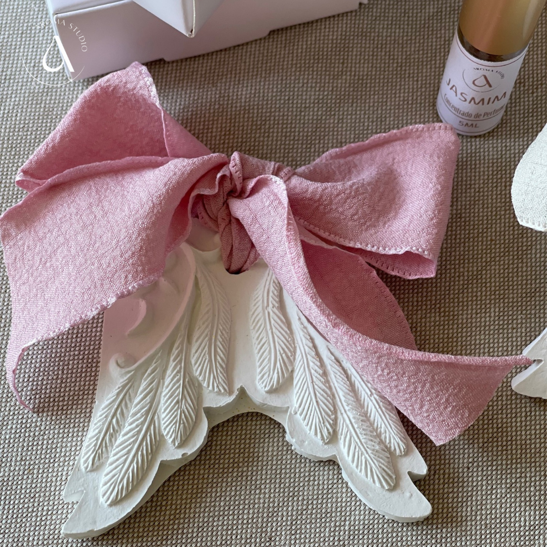 Gesso Perfumado Asas Anjo + Frasco Perfume Concentrado