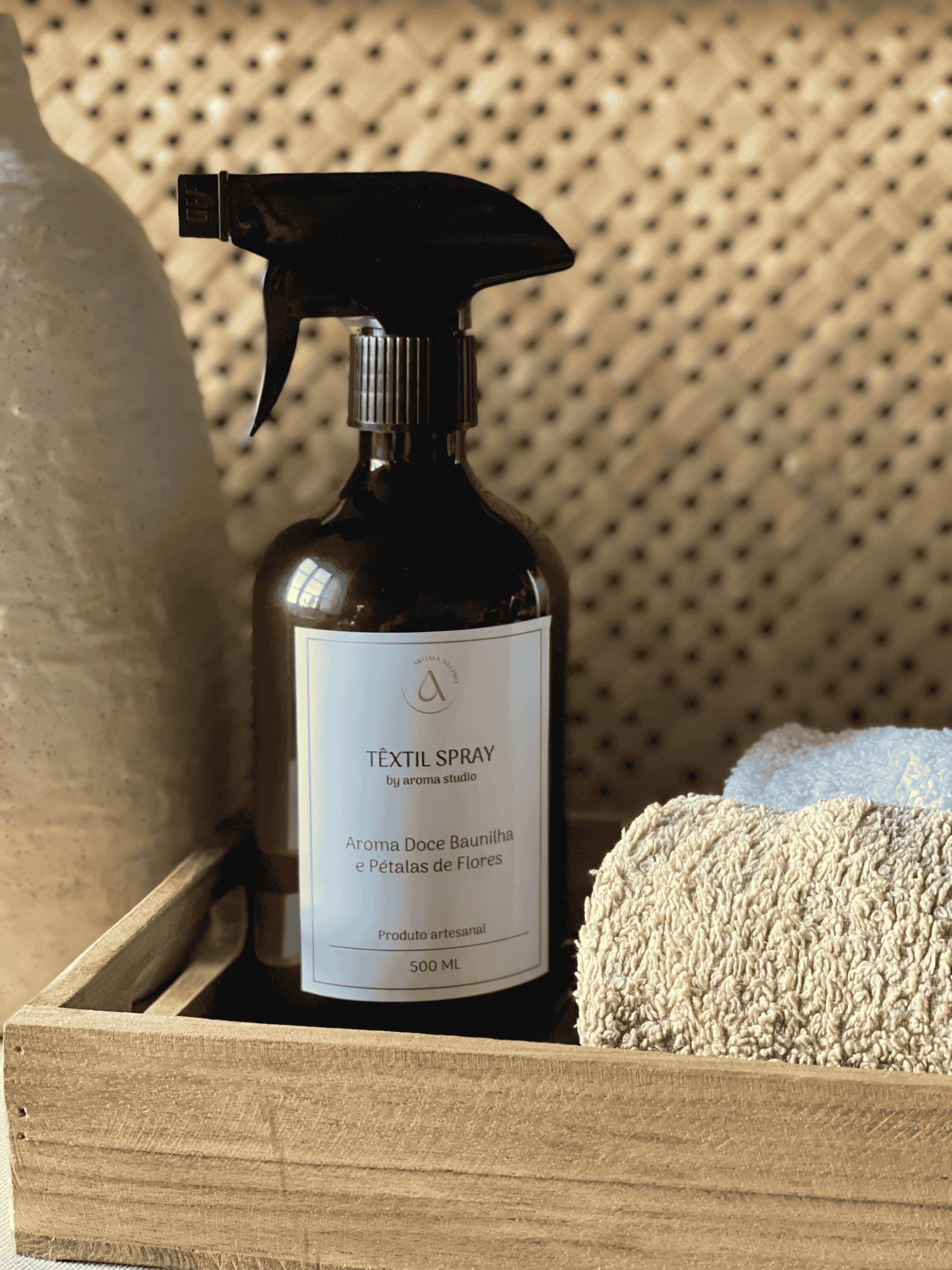 Têxtil Spray- Doce Baunilha e Pétalas de Flores (500ML)