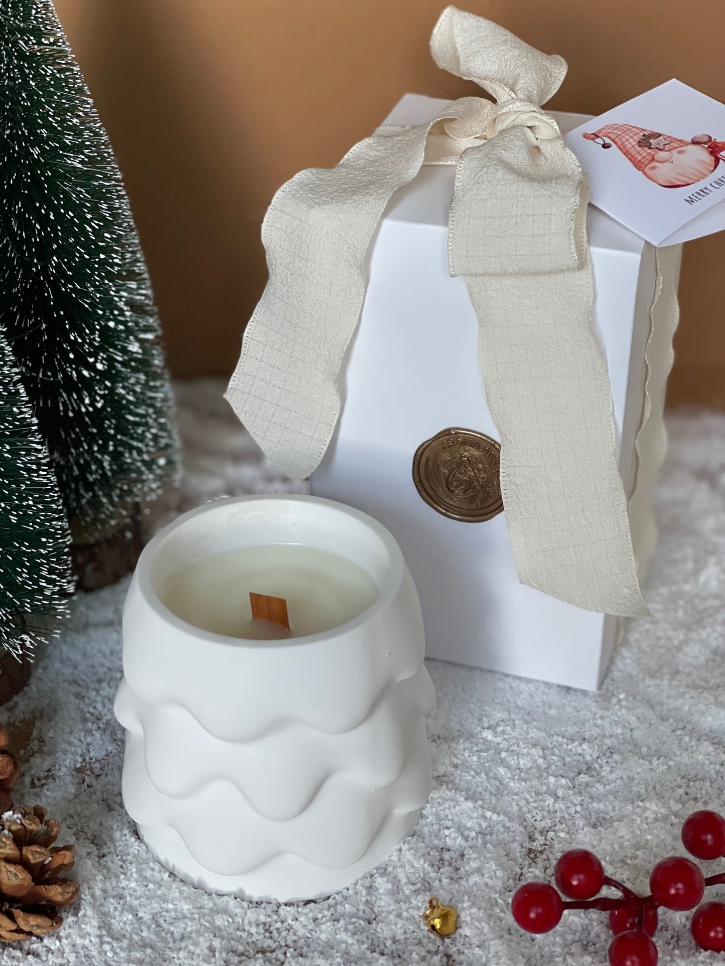 Vela Copo Floco de Neve