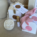 Gesso Perfumado Rosa + Frasco Perfume Concentrado