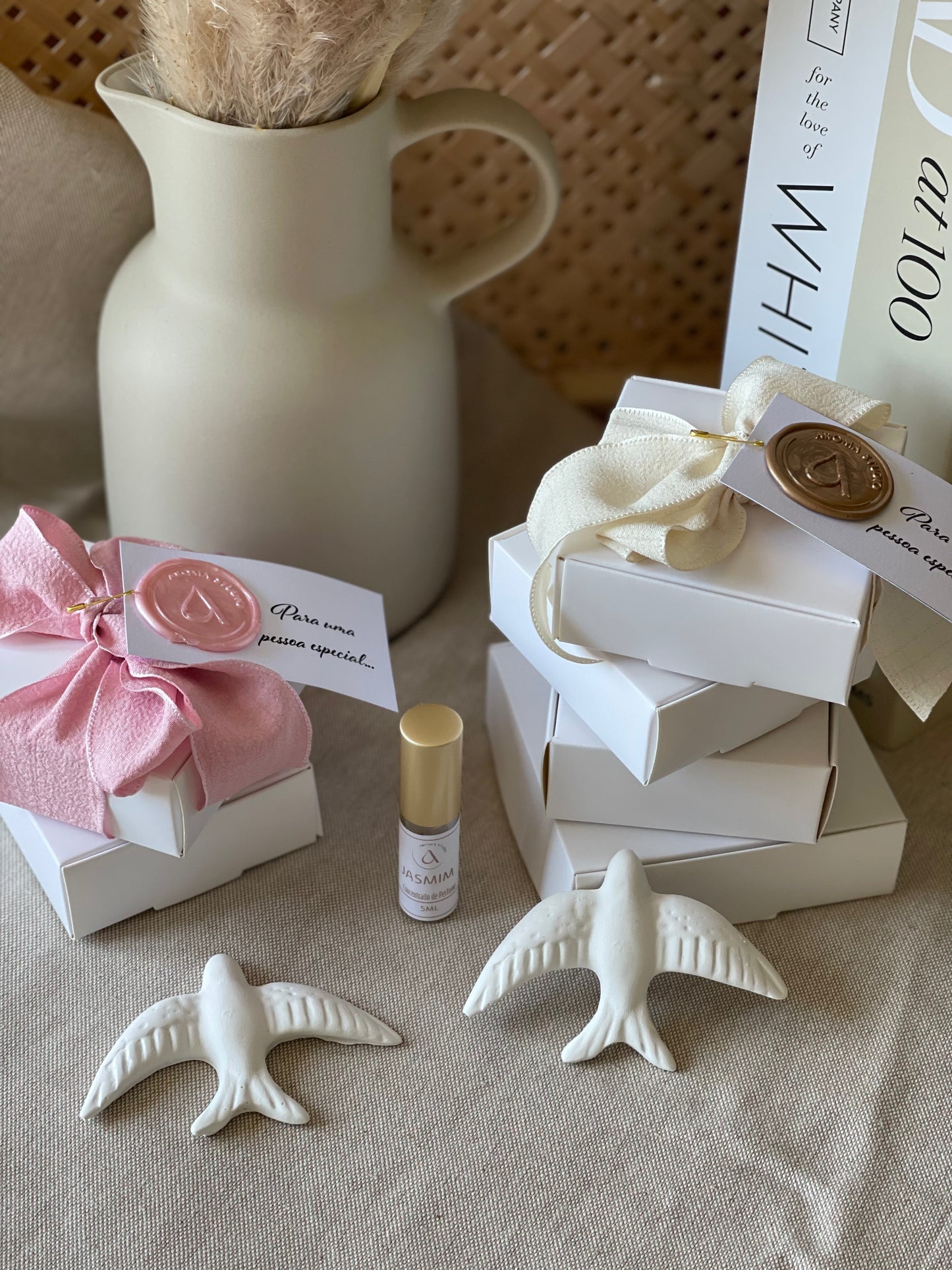Gesso Perfumado Mini Andorinha + Frasco Perfume Concentrado