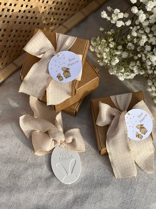 Gesso Perfumado - Feliz Páscoa Oval