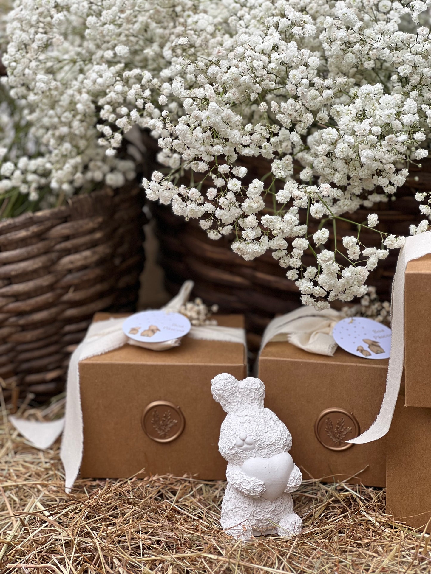 Gesso Perfumado - Coelho Coração Páscoa