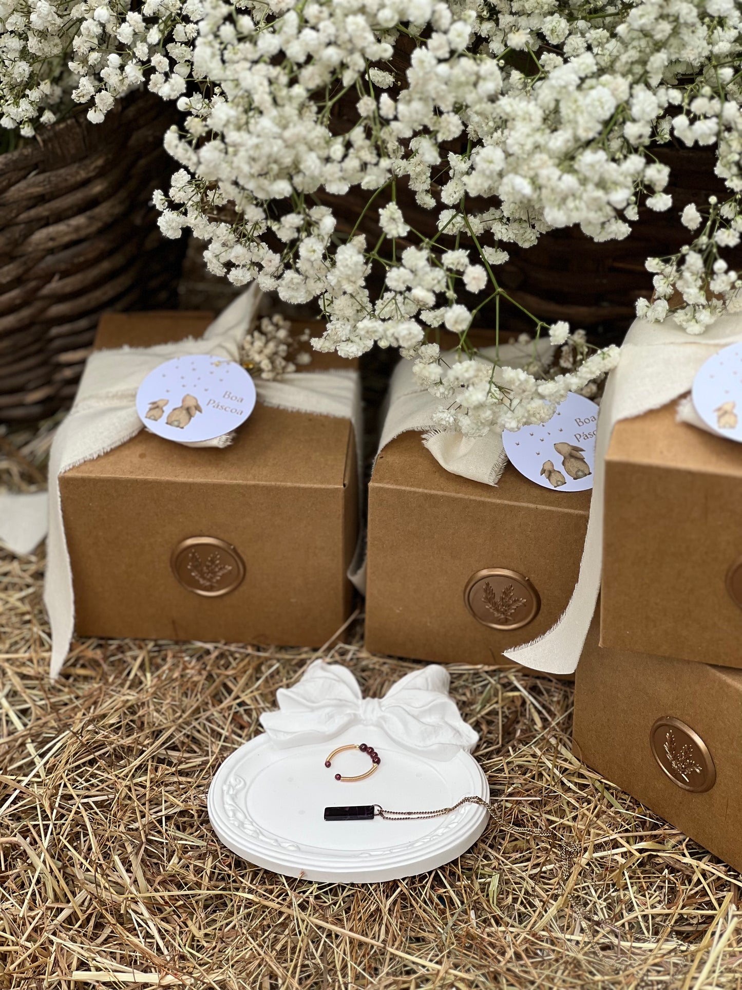 Bandeja Oval com Laço