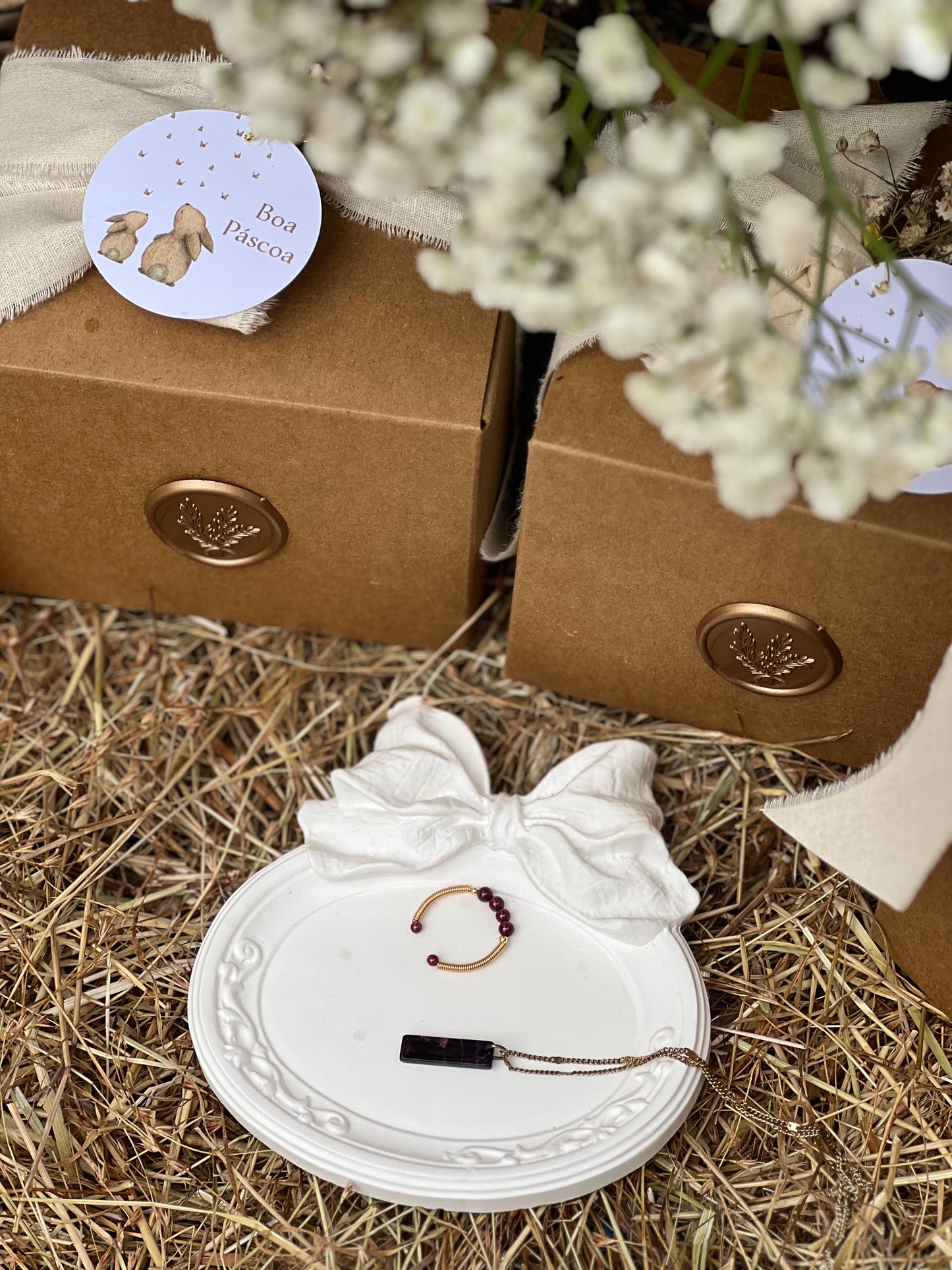 Bandeja Oval com Laço