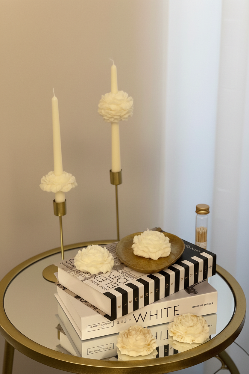 Velas decorativas com fundo melhorado